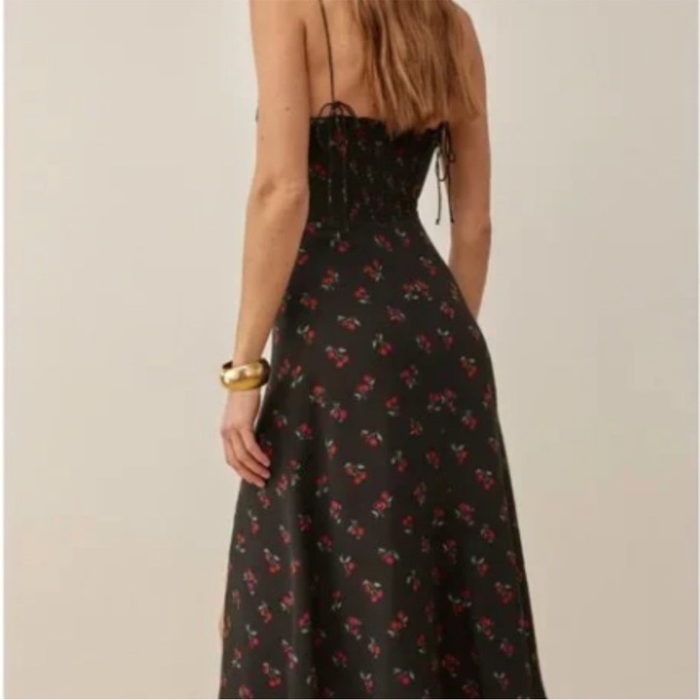 Reformation Juliette Dress In Black Cherry